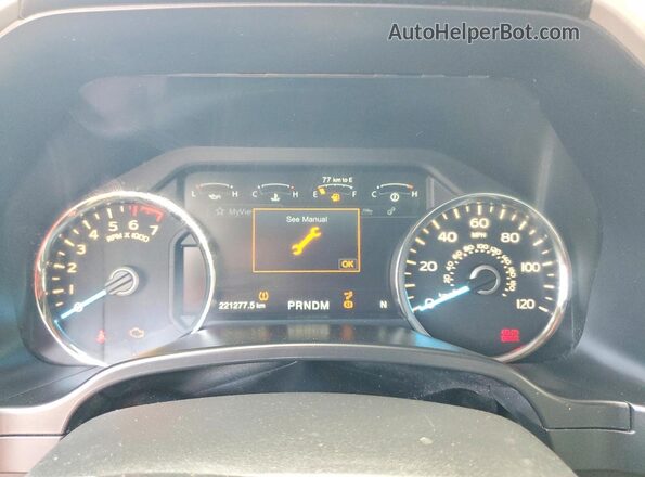 1FTEX1CP5JFC82649 2018 FORD F150 Blue ხელსაწყოთა პანელის ხედი