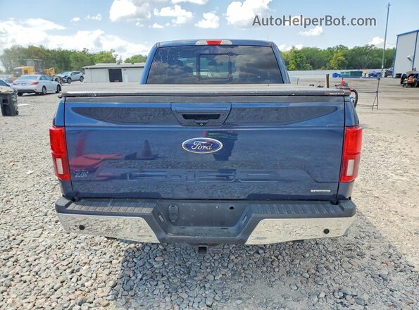 1FTEX1CP5JFC82649 2018 FORD F150 Blue უკანა ხედი