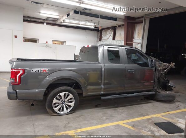 1FTEX1CP6HKC06827 2017 FORD F150 Gray Սալոնի հետևի տեսք