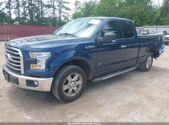 1FTEX1CPXHKD07109 2017 FORD F150 Blue Передня ліва чверть