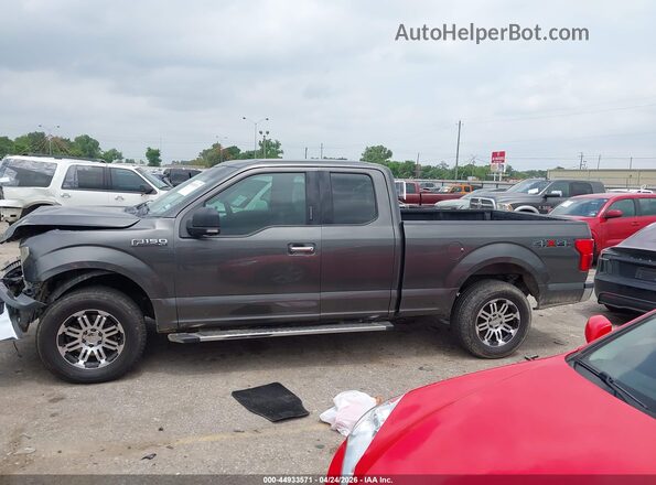 1FTEX1EB4JKD31820 2018 FORD F150 Gray Widok wnętrza 360 stopni