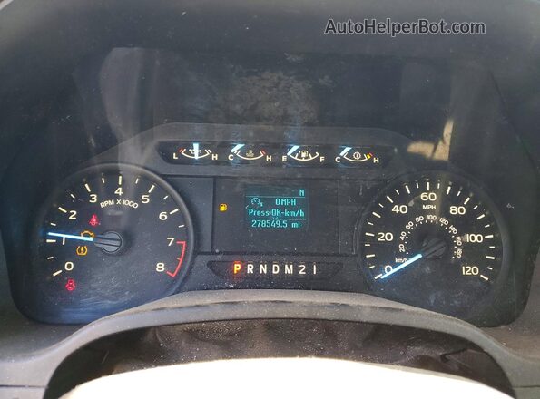 1FTEX1EBXJKE51606 2018 FORD F150 White Vista del cuadro de instrumentos