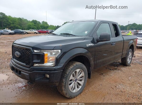 1FTEX1EP4JFC05168 2018 FORD F150 Black Vista tres cuartos delantera izquierda