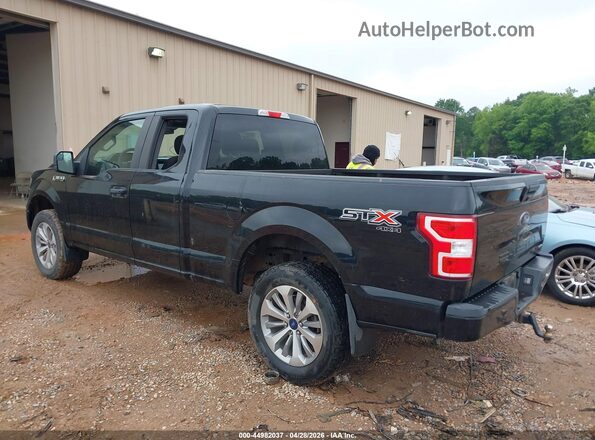 1FTEX1EP4JFC05168 2018 FORD F150 Black Trasero izquierdo
