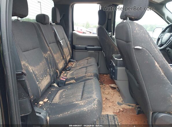 1FTEX1EP4JFC05168 2018 FORD F150 Black Vista de la etiqueta del VIN