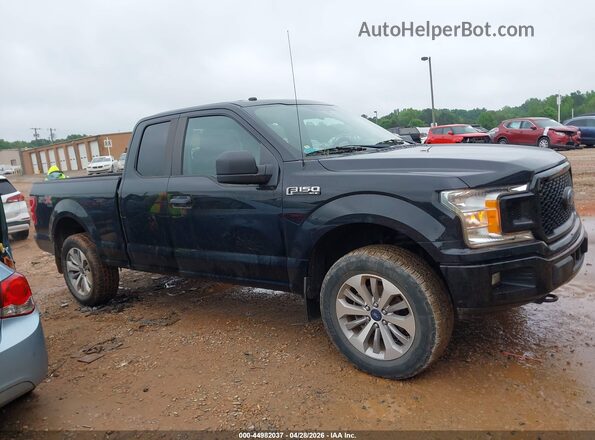 1FTEX1EP4JFC05168 2018 FORD F150 Black Vista interior trasera