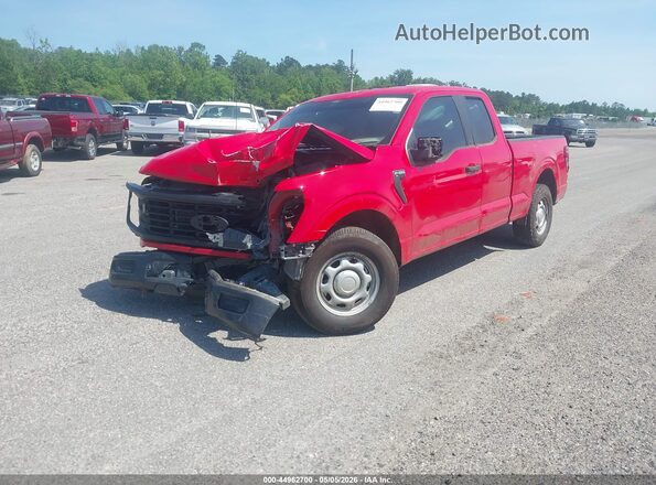 1FTEX1KP8RKE64687 2024 FORD F150 Red Vista tres cuartos delantera izquierda