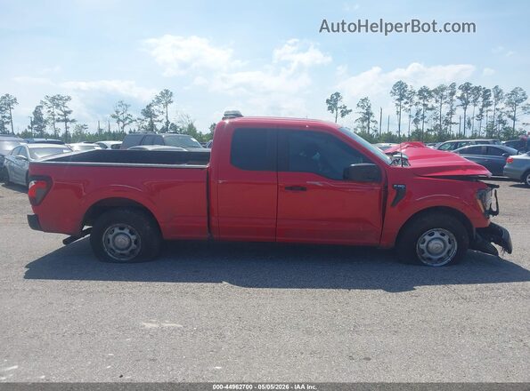 1FTEX1KP8RKE64687 2024 FORD F150 Red Vista interior trasera