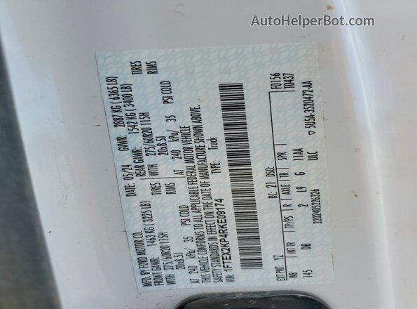 1FTEX2KP4RKE09174 2024 FORD F150 White Вид підкапотного простору