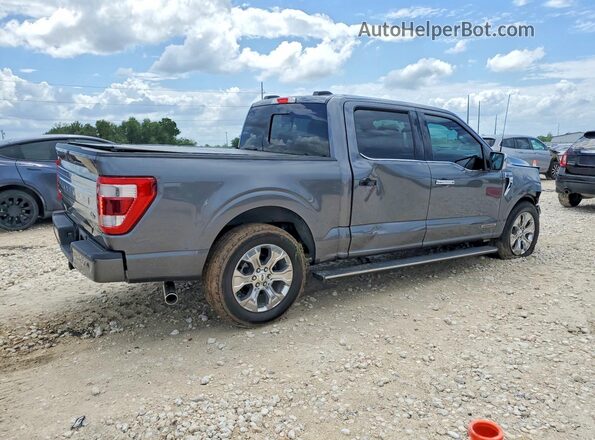 1FTFW1CD9NFB33387 2022 FORD F150 Gray Tył prawy