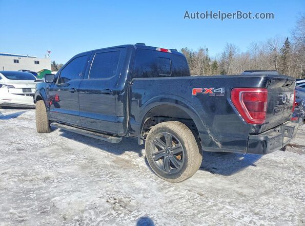 1FTFW1E53NFB90786 2022 FORD F150 Black უკანა მარცხენა