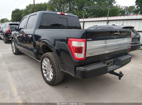 1FTFW1ED9MFB53621 2021 FORD F150 Dark Blue Tył lewy