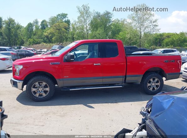 1FTFX1EG2GFB18365 2016 FORD F150 Red Vista interior de 360 grados