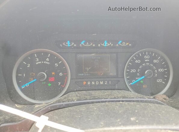 1FTMF1EF1GKD69743 2016 FORD F150 White Instrument cluster view