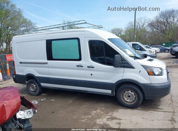 1FTYR2CMXHKB33822 2017 FORD TRANSIT-250 White Widok wnętrza z tyłu
