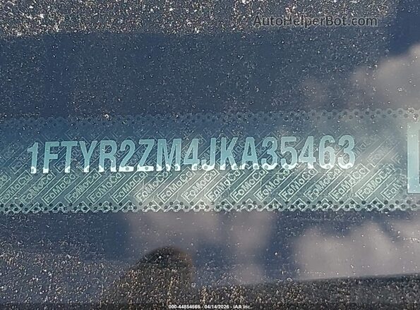 1FTYR2ZM4JKA35463 2018 FORD TRANSIT-250 White 