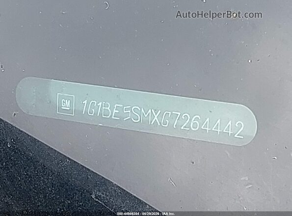 1G1BE5SMXG7264442 2016 CHEVROLET CRUZE Red Շարժիչի բաժամունքի տեսք