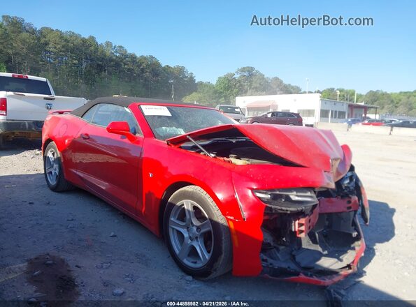 1G1FB3DSXK0119624 2019 CHEVROLET CAMARO Red ხელსაწყოთა პანელის ხედი