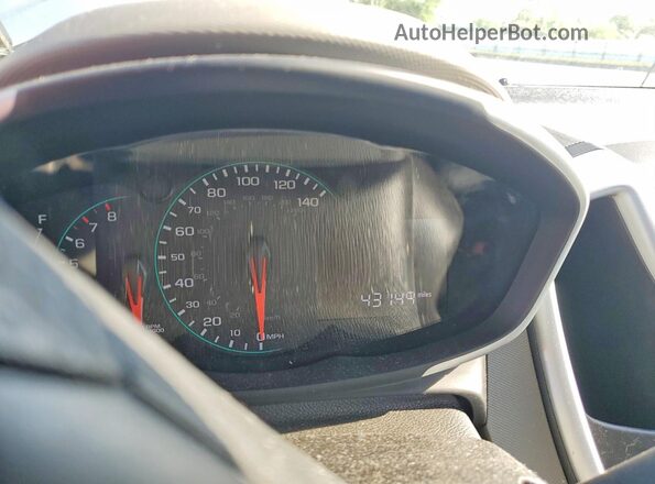 1G1JB5SH1J4112291 2018 CHEVROLET SONIC Silver Вид щитка приладів