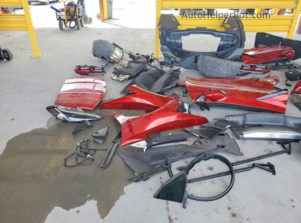1G1YA2D48M5116752 2021 CHEVROLET CORVETTE Red Vista de los asientos traseros