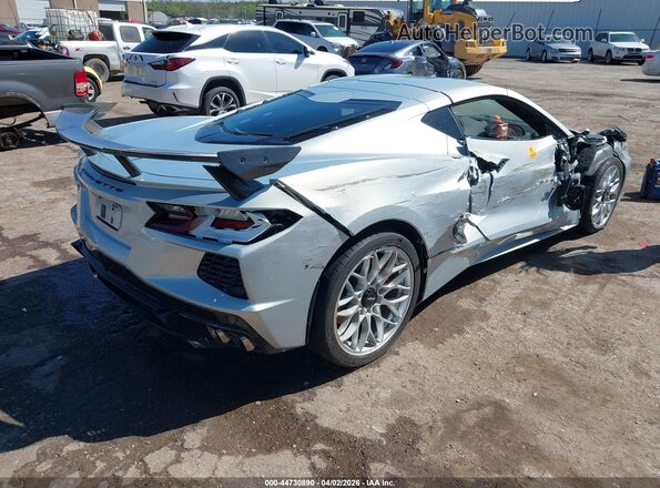 1G1YA2D49M5123807 2021 CHEVROLET CORVETTE Silver Trasero derecho