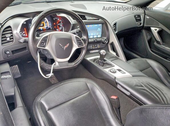 1G1YA2D79K5100597 2019 CHEVROLET CORVETTE Серебряный Вид панели приборов