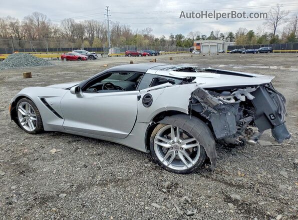 1G1YA2D79K5100597 2019 CHEVROLET CORVETTE Серебряный Задняя левая четверть