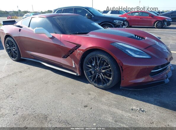 1G1YF2D72H5109717 2017 CHEVROLET CORVETTE Red Front view