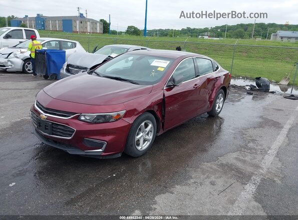 1G1ZB5ST1GF196181 2016 CHEVROLET MALIBU Red 