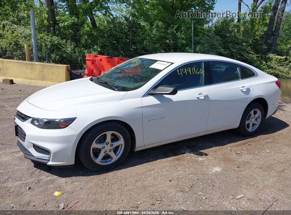 1G1ZB5ST1JF265085 2018 CHEVROLET MALIBU Белый Передняя левая четверть