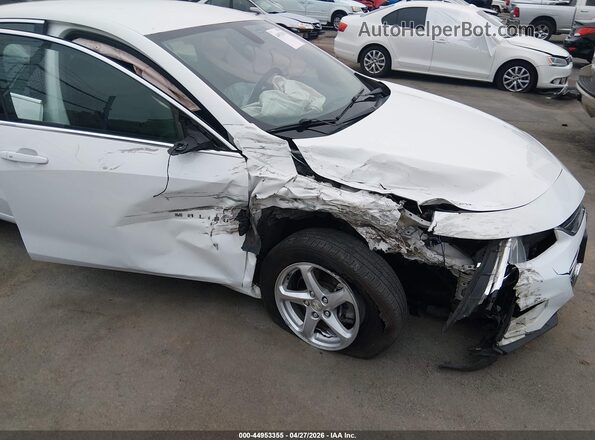 1G1ZB5ST2JF262437 2018 CHEVROLET MALIBU Белый Вид спереди