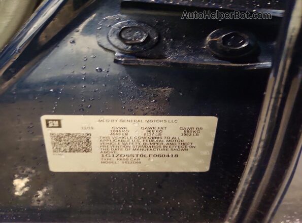1G1ZD5ST0LF060418 2020 CHEVROLET MALIBU Blue Engine compartment view