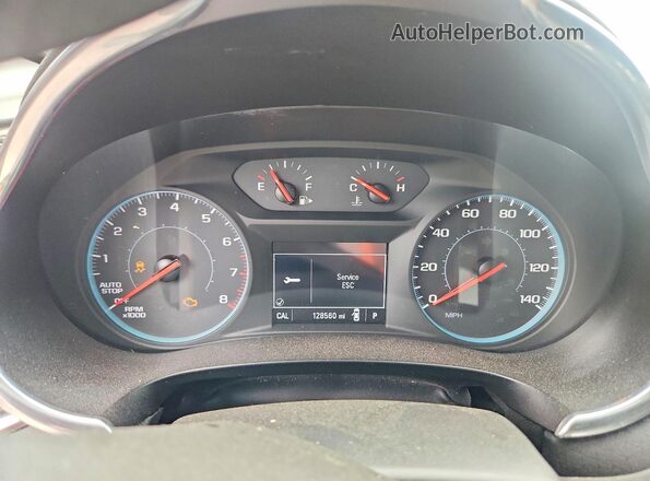 1G1ZD5ST2LF095445 2020 CHEVROLET MALIBU Black Instrument cluster view