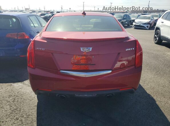 1G6AB5SX2J0142473 2018 CADILLAC ATS Red Вид ззаду