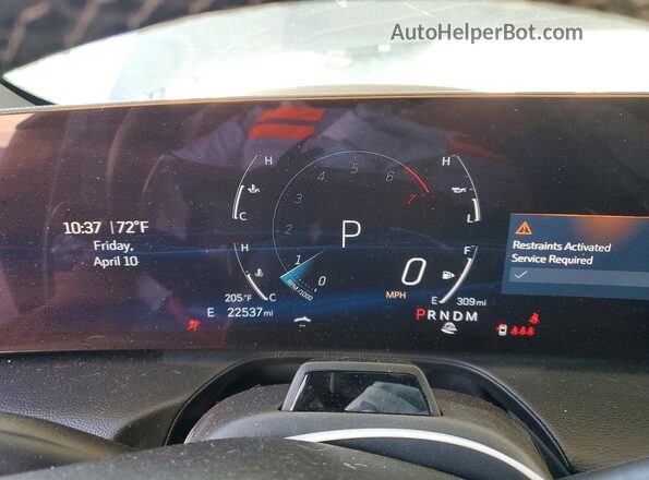 1G6DN5RK2S0105486 2025 CADILLAC CT5 Gray Вид щитка приладів