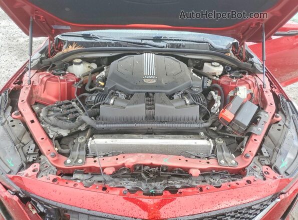 1G6DN5RW2M0133388 2021 CADILLAC CT5 Burgundy Rear interior view