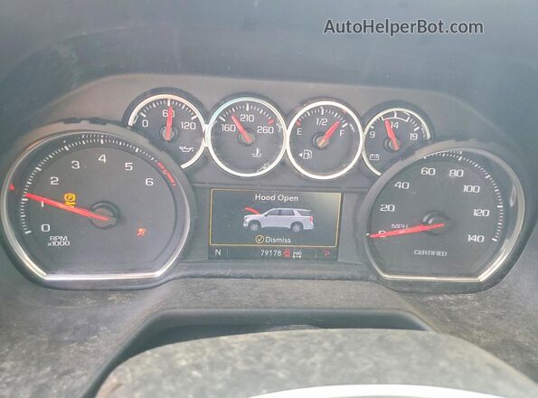 1GBSKLED1PR128886 2023 CHEVROLET TAHOE Black Вид щитка приладів
