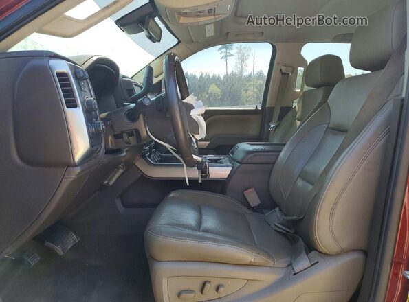 1GC1KWE86GF219939 2016 CHEVROLET SILVERADO Burgundy Widok wnętrza z przodu