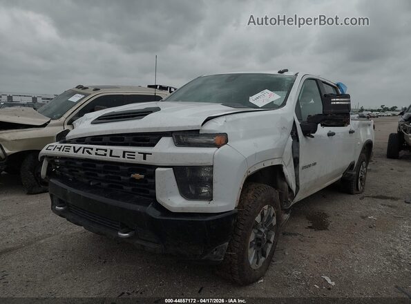 1GC1YME75NF303094 2022 CHEVROLET SILVERADO White წინა მარცხენა ხედი სამი მეოთხედიდან