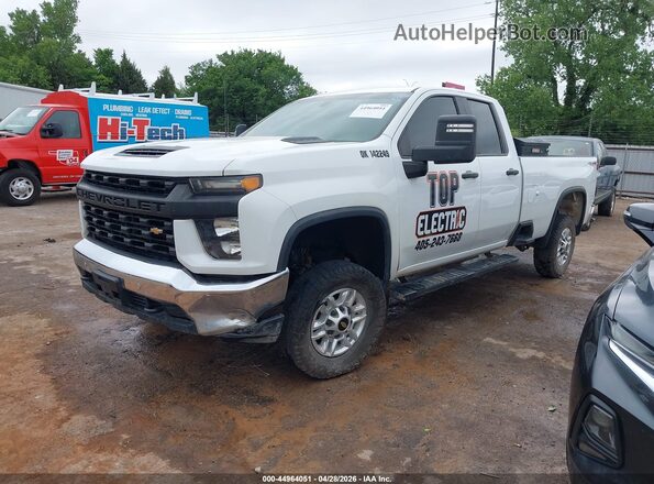 1GC2YLE77MF114525 2021 CHEVROLET SILVERADO White წინა მარცხენა ხედი სამი მეოთხედიდან