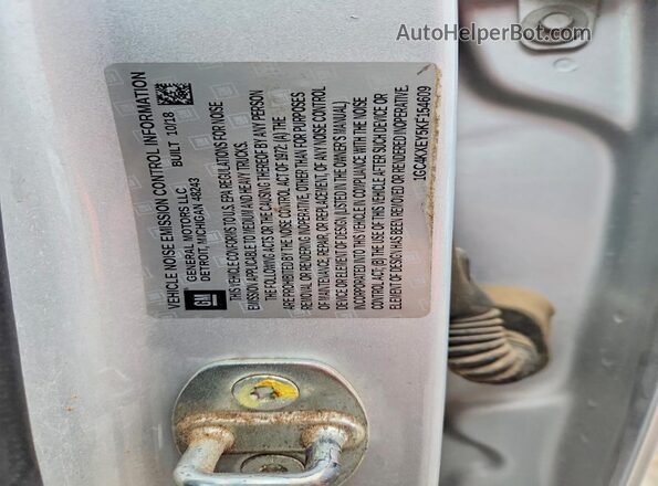 1GC4KXEY5KF154609 2019 CHEVROLET SILVERADO Silver Vista del compartimento del motor