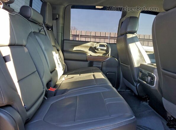 NCS108441 2022 CHEVROLET SILVERADO Black უკანა სავარძლების ხედი