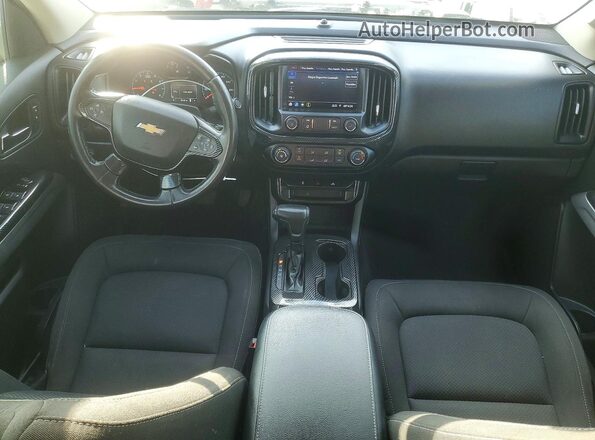1GCGSCEA2M1128512 2021 CHEVROLET COLORADO Белый Вид панели приборов