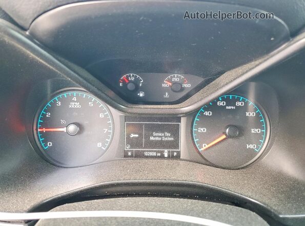 1GCGSCEN4M1129907 2021 CHEVROLET COLORADO Red Вид щитка приладів
