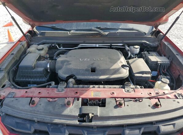 1GCGSCEN4M1129907 2021 CHEVROLET COLORADO Red Вид задньої частини салону