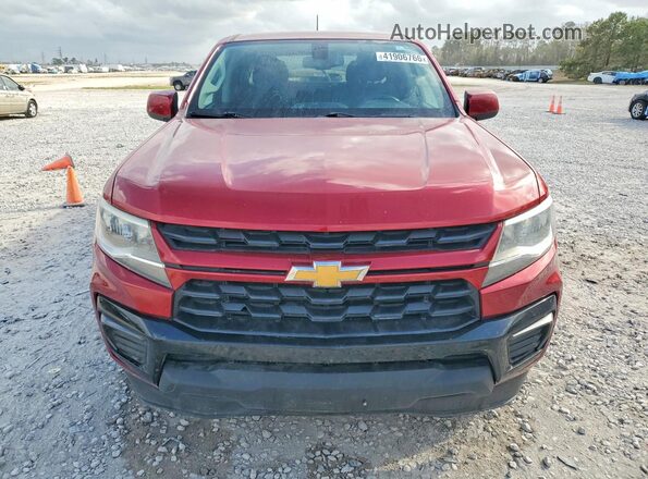 1GCGSCEN4M1129907 2021 CHEVROLET COLORADO Red Вид спереду