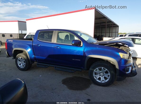 1GCGTCE37G1264492 2016 CHEVROLET COLORADO Blue Вид задньої частини салону