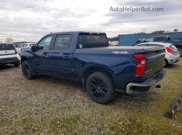 1GCPDDEK5NZ622357 2022 CHEVROLET SILVERADO Blue Trasero izquierdo