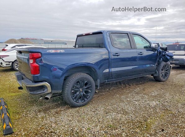 1GCPDDEK5NZ622357 2022 CHEVROLET SILVERADO Blue Trasero derecho