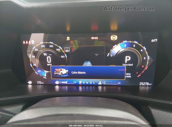 1GCPSBEK4R1312487 2024 CHEVROLET COLORADO Gray Հետևի նստատեղերի տեսք